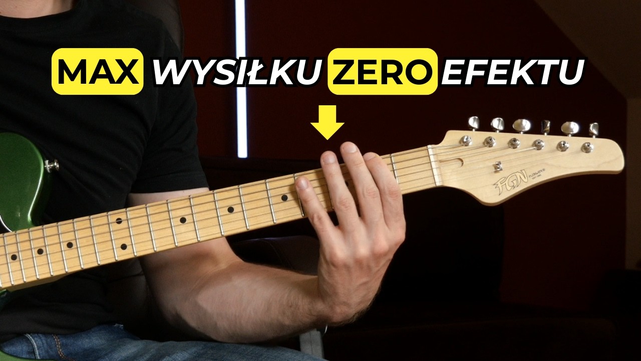 Jak zmarnować rok nauki gry na gitarze ? – w 5 krokach