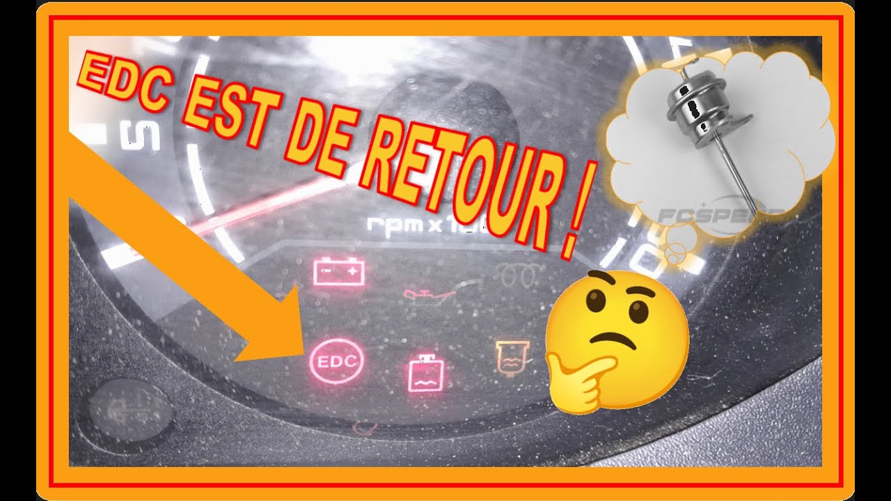 Voyant EDC est de retour mais cette fois intermittent, la Wastegate  est elle la coupable de tout?