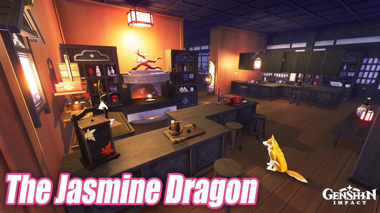 The Jasmine Dragon | Indoor Teahouse Set | Serenitea Pot