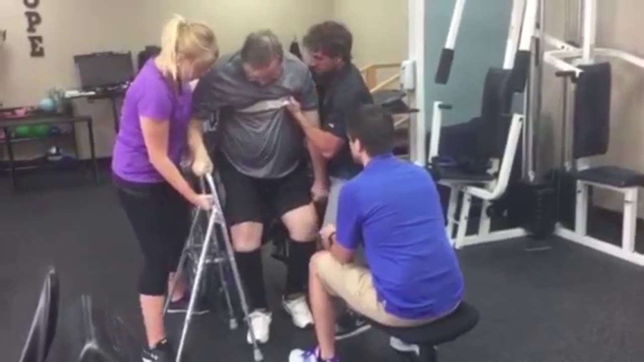 [6 years post Stroke] Kent learns to walk again
