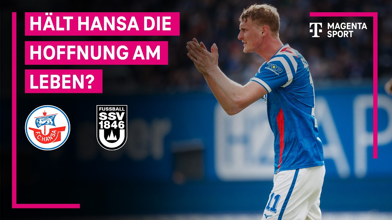 Hansa Rostock &ndash; SSV Ulm 1846, Highlights mit Live-Kommentar | 3. Liga | MAGENTA SPORT