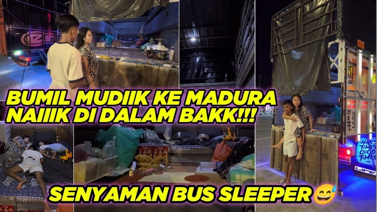 PERJALANAN SALATIGA-MADURA RENDI MITA TIDUR DI BAK!!!