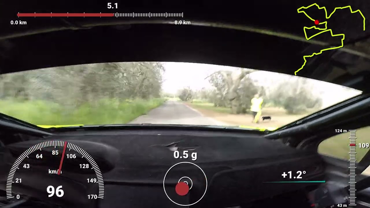OBC Rally città di Casarano 2022 - Ps Miggiano: equipaggio Mauro Santantonio - Mino Cataldi