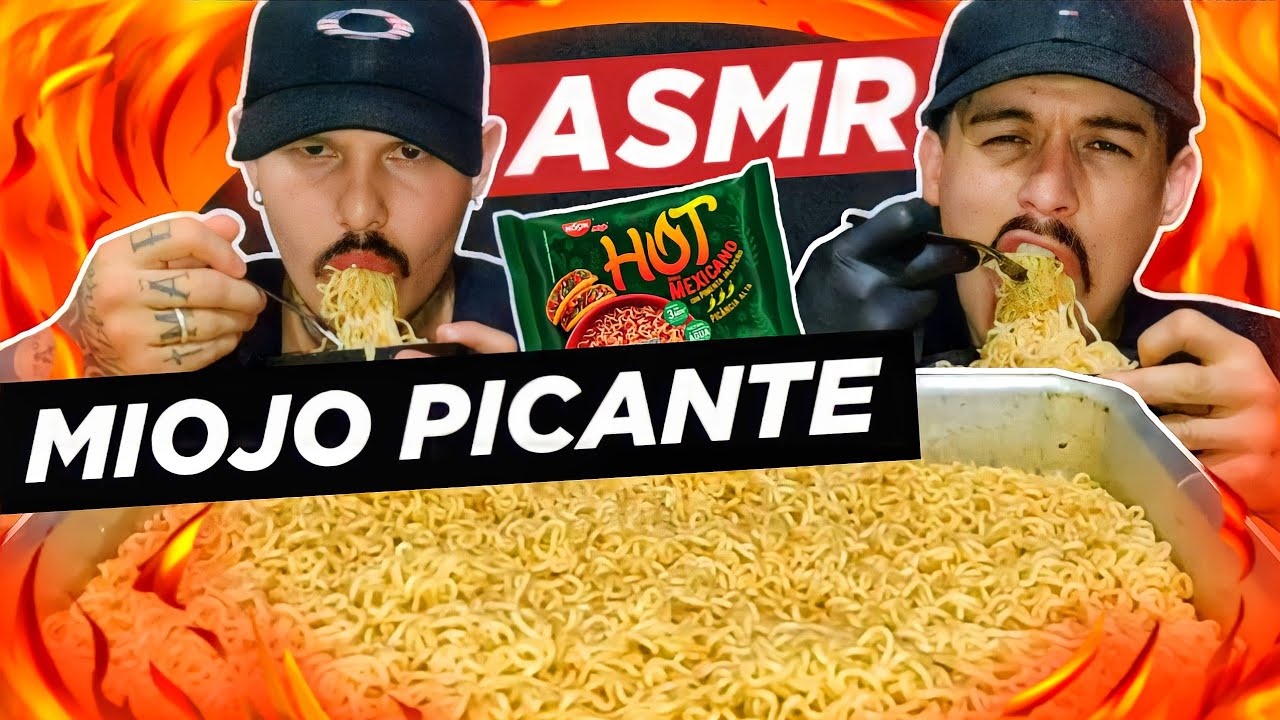 #108 ASMR COMIDA | MIOJO HOT PICANTE (INSANO) MUKBANG BRASIL | SONS DE MASTIGAÇÃO.