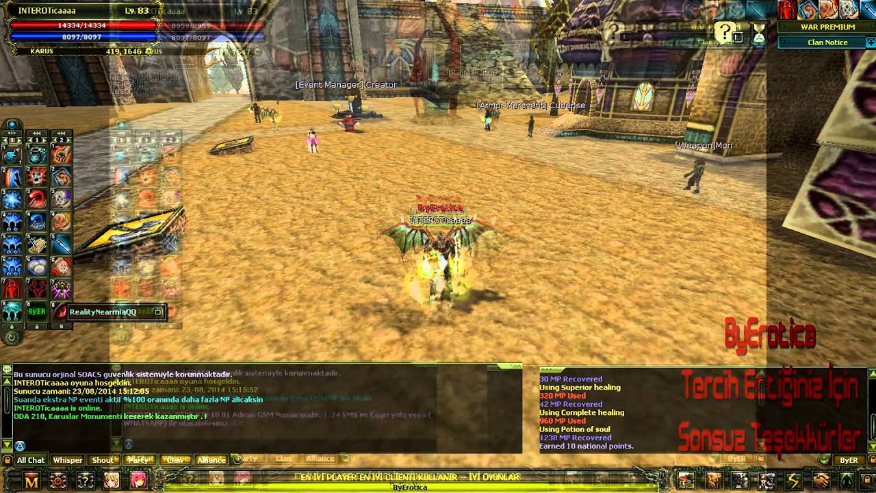 ByErotica Aug Client All Class Knight Online  2014