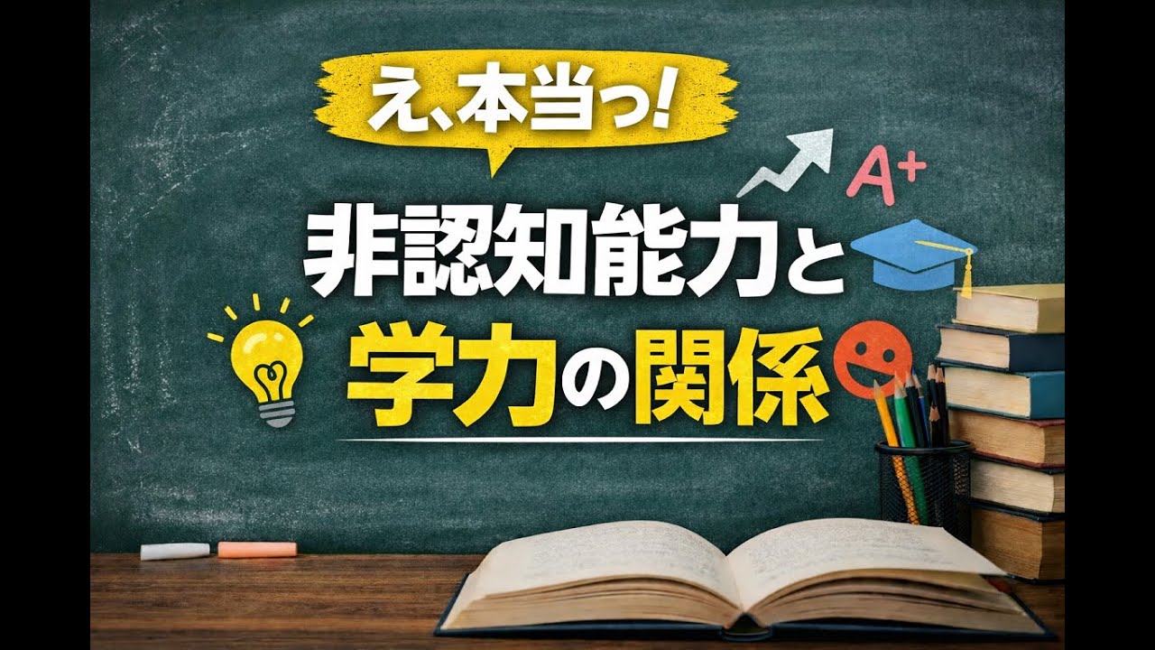 非認知能力と学力の関係について#教育#非認知能力
