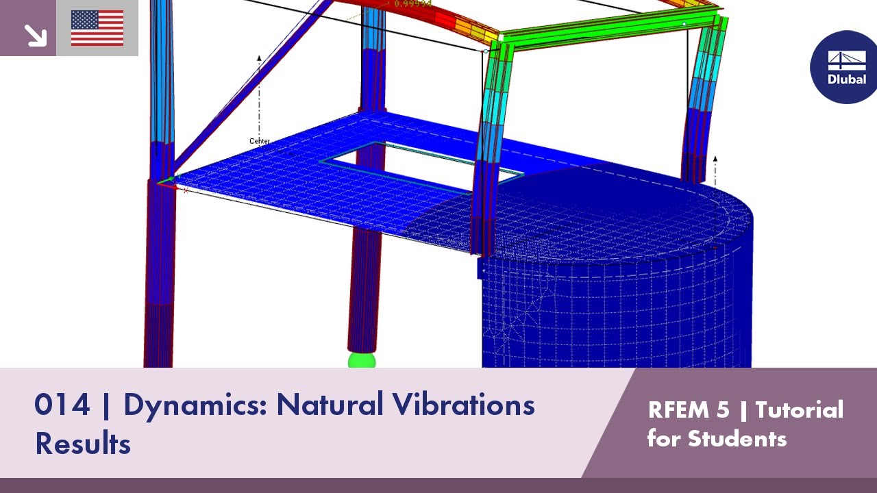 Учебное пособие RFEM 5 для студентов | 014 Динамика: Собственные колебания | Результаты