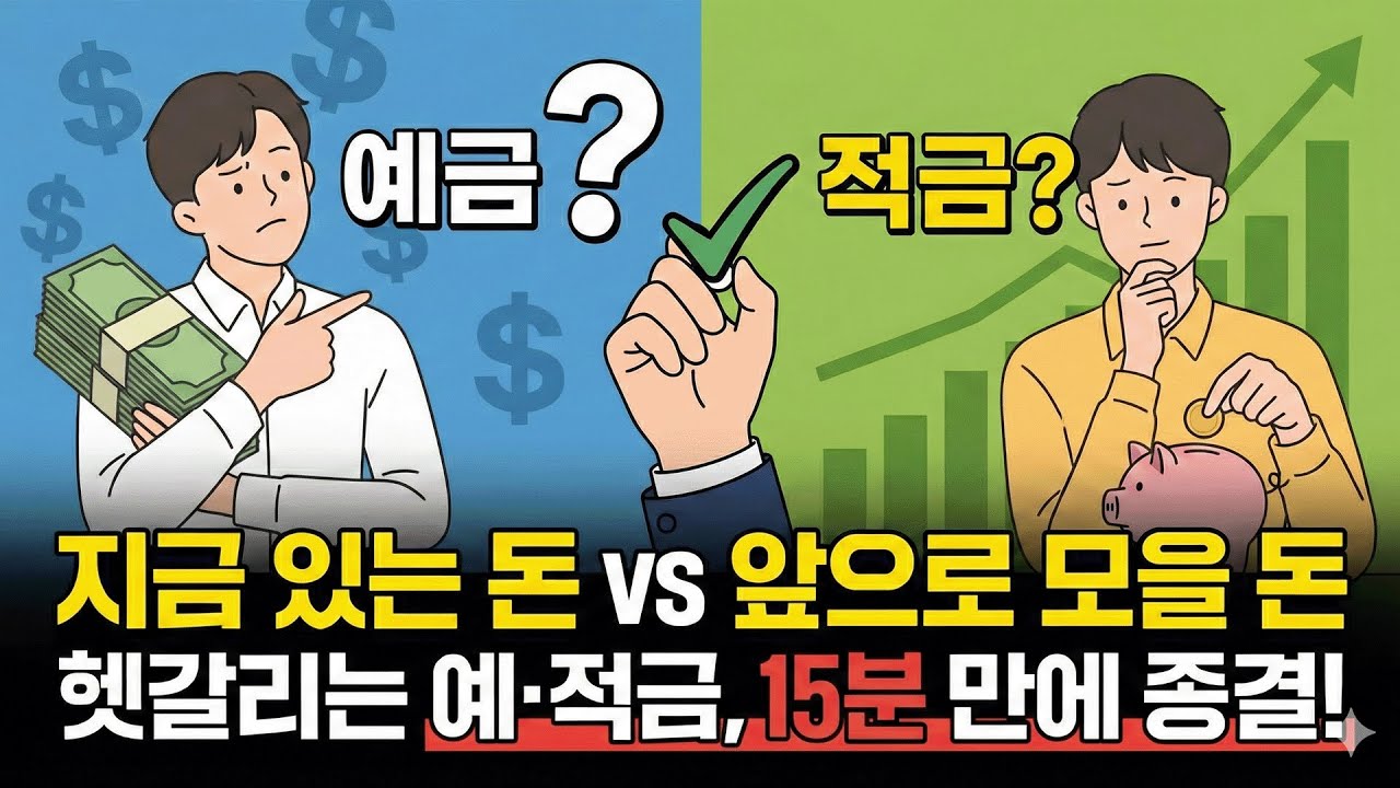돈 모으고 싶다면 꼭 알아야 하는 적금 예금 차이｜친절한 경제