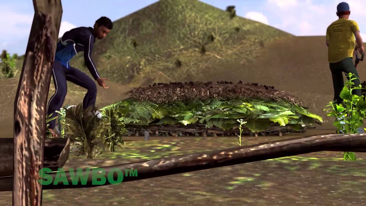 Survival Gardening: How to Create Compost in English (accent from USA) 3D