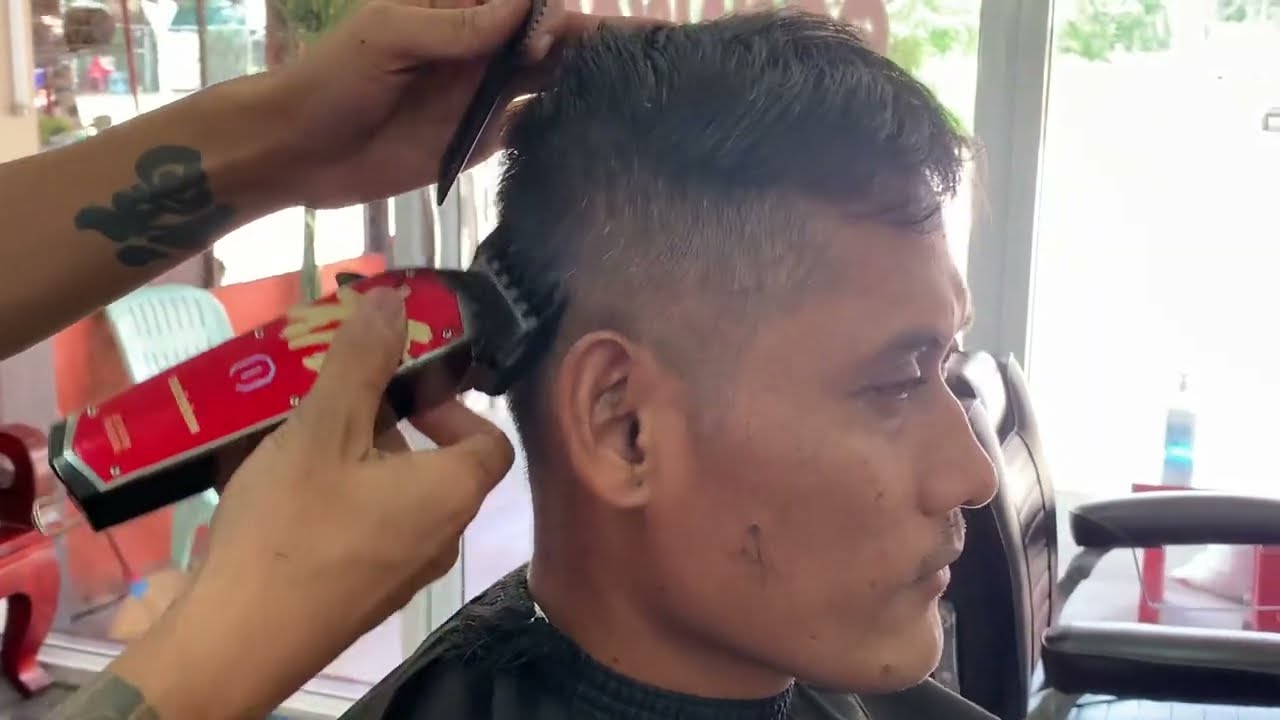 แนะนำวิธีตัดผมทรงรองหวีง่ายๆ/สไตล์ชายบาร์เบอร์อุดร