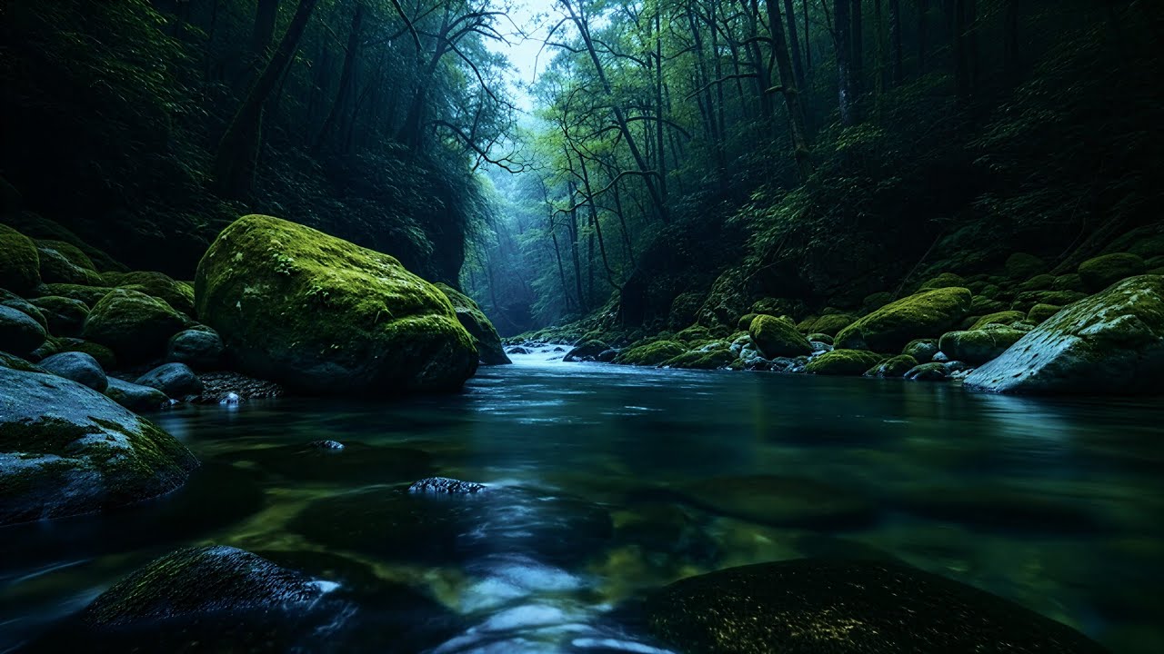 Tranquil Emerald Forest River Sounds for Deep Sleep, Relaxation, and Stress Relief 🌿💧😌