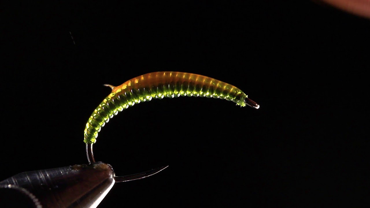 GULFF UV resin OLIVE larvae -  How to ty it step by step