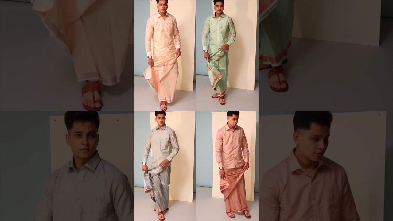 Pothys make a statement of timeless elegance and cultural pride.  #dhotistyle