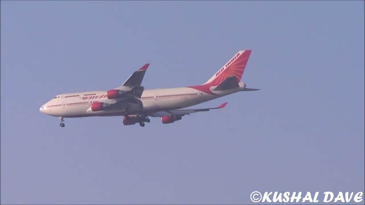 Air India Boeing 747(VT-EVA) Evening Landing at Mumbai Airport