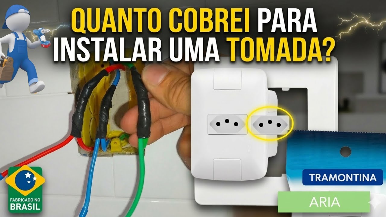 Quanto cobrei para Instalar essa Tomada? 🤔