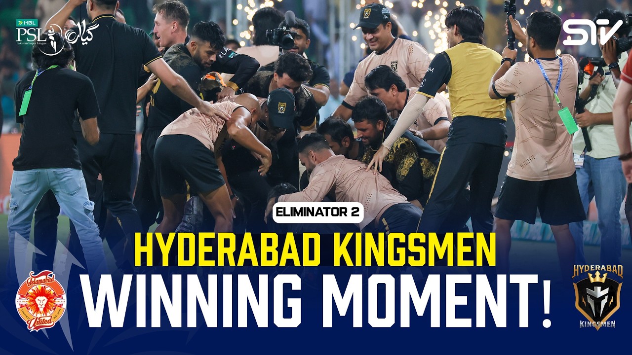 Hyderabad Winning Moment! | United vs Kingsmen | Eliminator 2 | Match 43 | HBL PSL 11 | MZB1J