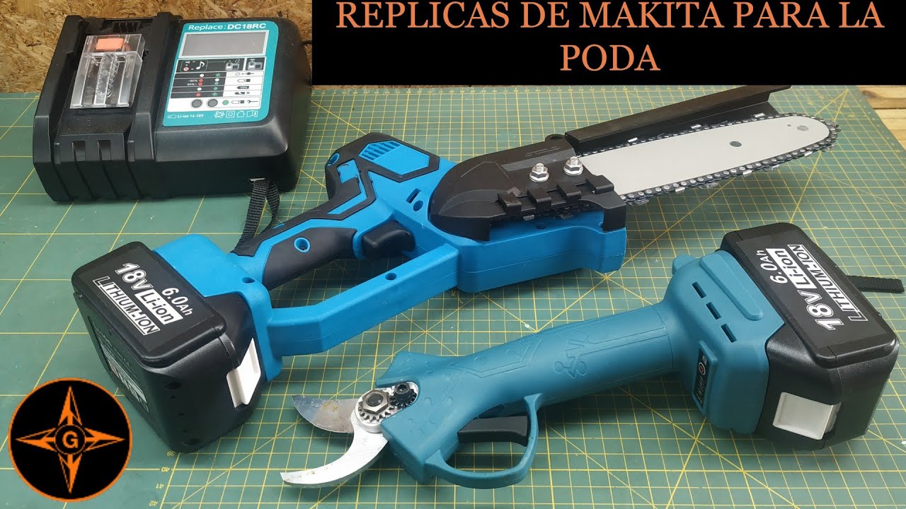 MAKITA 18V BATTERY-POWERED CHAINSAW AND SCISSOR REPLICAS