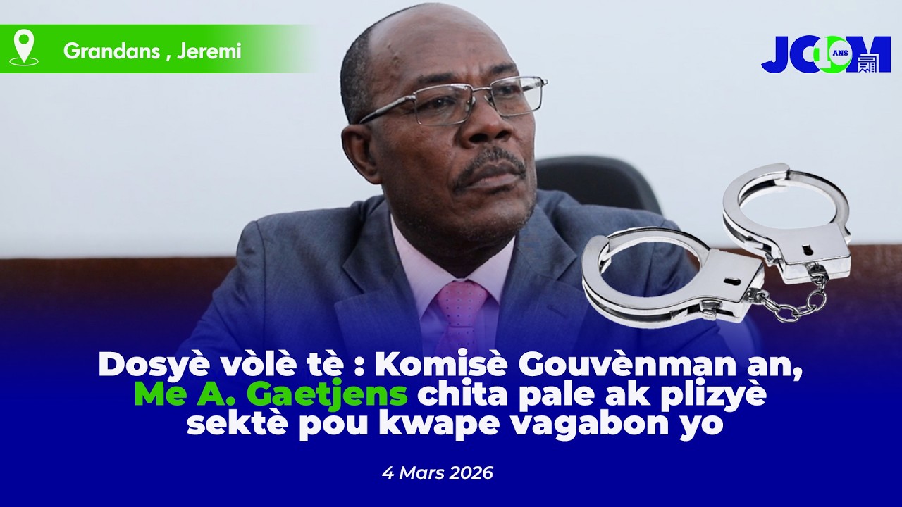 Dosyè vòlè tè : Komisè Gouvènman an, Me A. Gaetjens chita pale ak plizyè sektè pou kwape vagabon yo