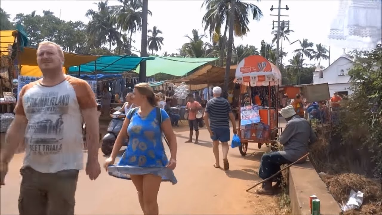 Anjuna Market Goa India
