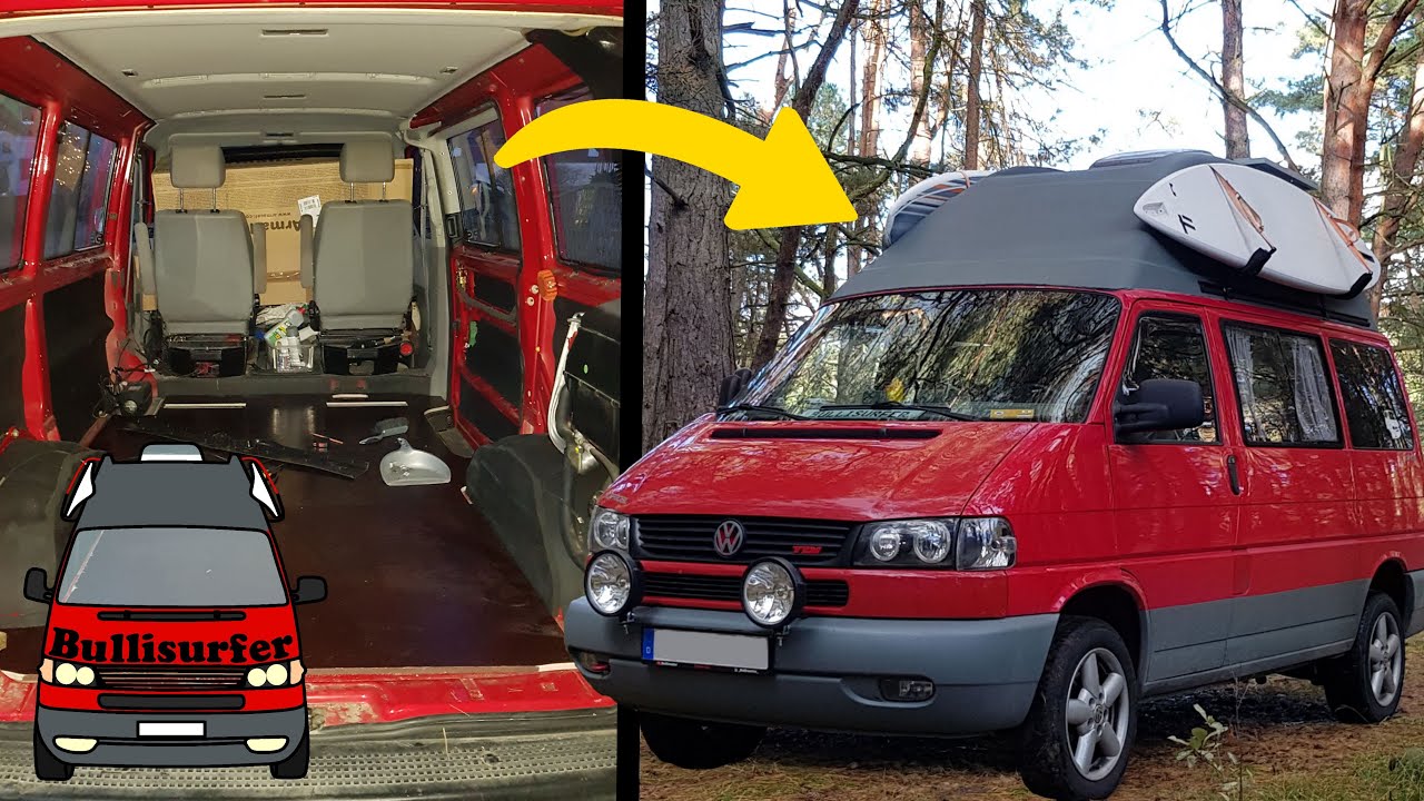 In 5 Minuten vom VW T4 Transporter zum Hochdachcamper
