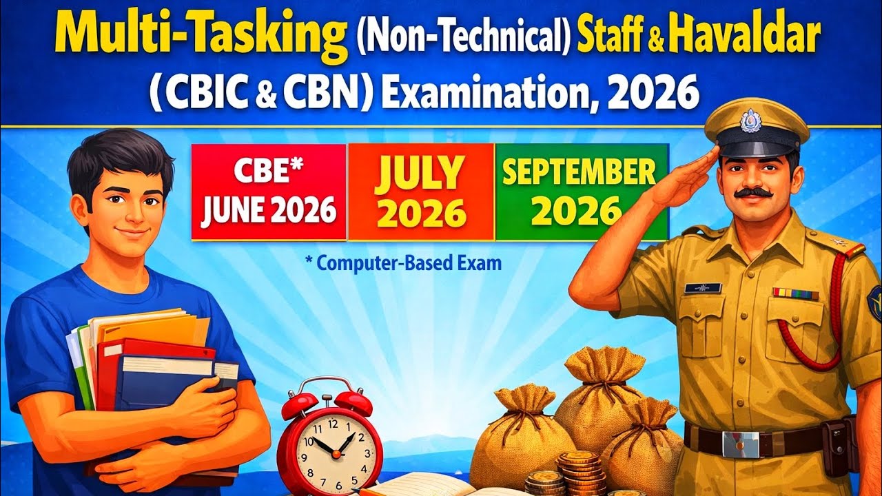 MTS&Havaldar (CBIC&CBN) Job Profiles! Notification Update! Full Details 