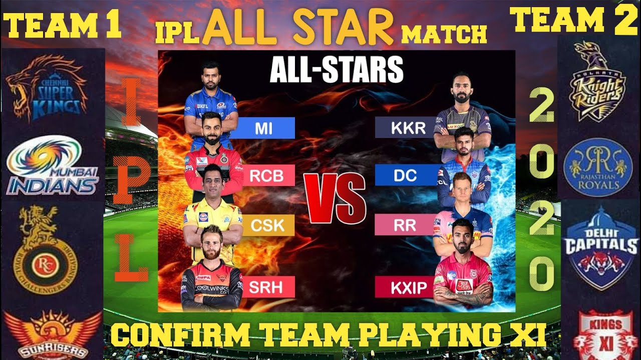 IPL All STAR MATCH 2020 || CONFIRM !! || CSK MI SRH RCB VS RR DC KKR KXIP || 2020