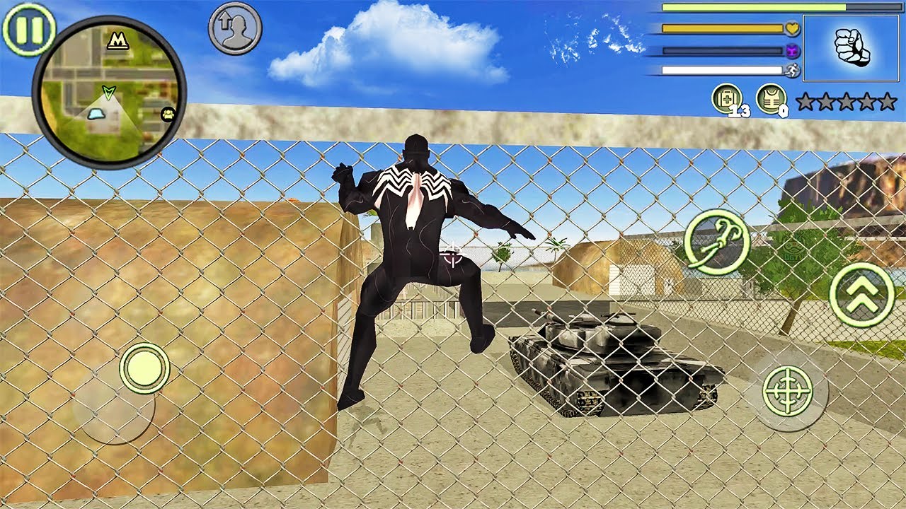 Venom Spider Rope Hero Vice Town #3 - Android Gameplay