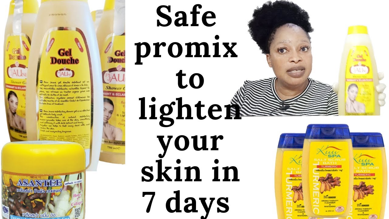 HOW TO PROMIX WHITENING BODY WASH WITH PEAU JUANE/ASANTE BODY SCRUB #peau jaune #asante