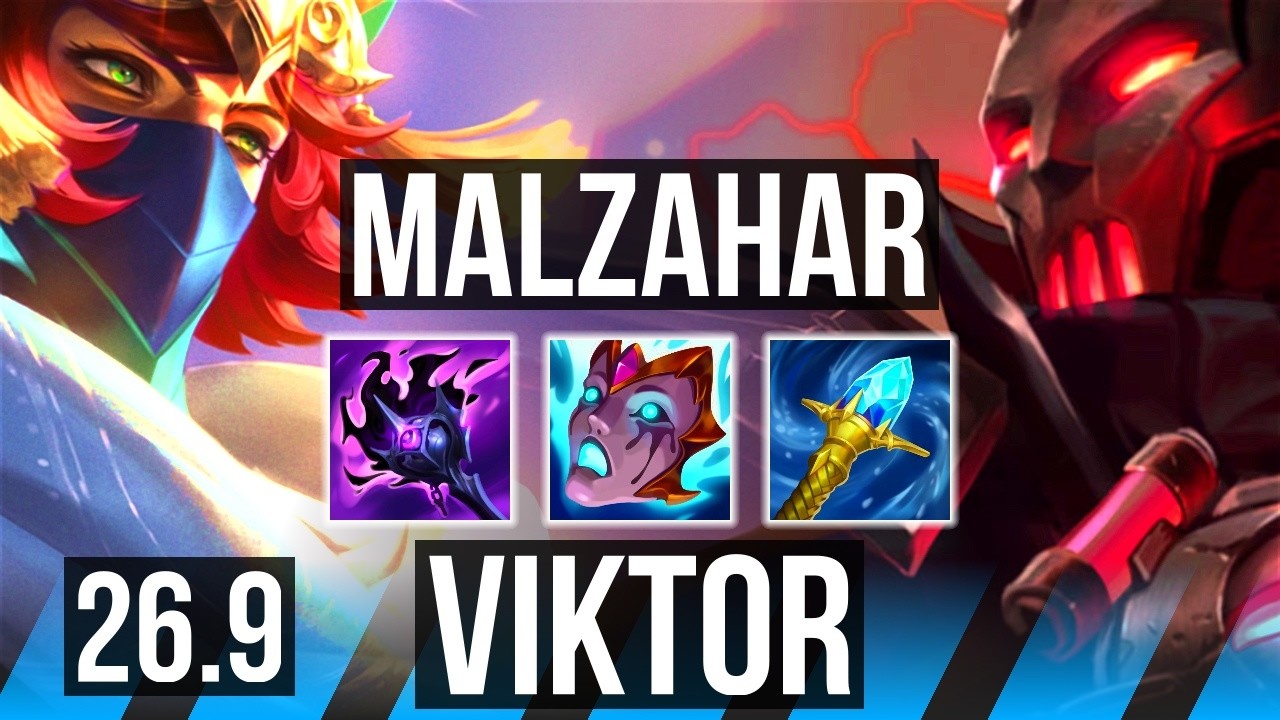 MALZAHAR vs VIKTOR (MID) | Deathfire Touch | EUW Grandmaster | 26.9