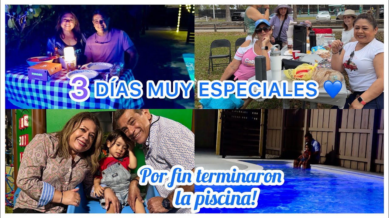 Inauguramos la PISCINA 💦 Cena ROMANTICA 💕 Picnic con Amigas🍗 LLevaron a THIAGO a ver un show 🥰