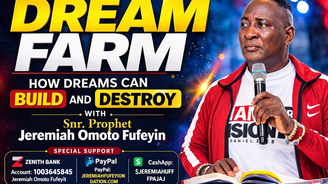HOW DREAMS CAN BUILD AND DESTROY...... #dreamfarm #prophetjeremiahomoto