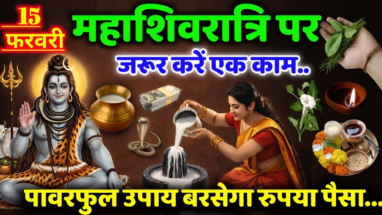 15 February महाशिवरात्रि पर पूजा पाठ व्रत भले मत करना पर कर लेना ये 5 काम पूरे जीवन बरसेगा धन दौलत 