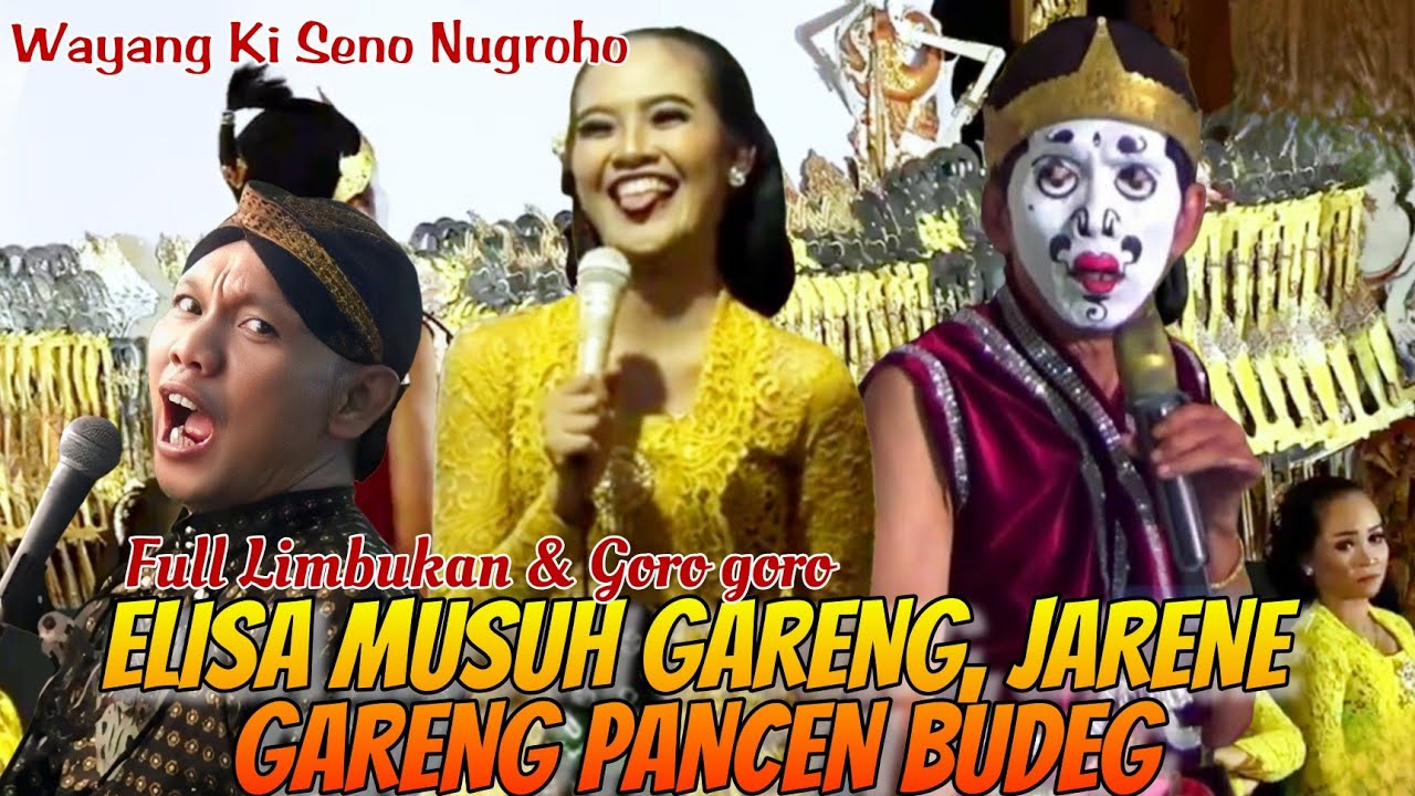 Lucu Banget !! Elisa musuh gareng semarang, Jarene budeg, wes tuo mambu lemah 🤣. Wayang Ki Seno