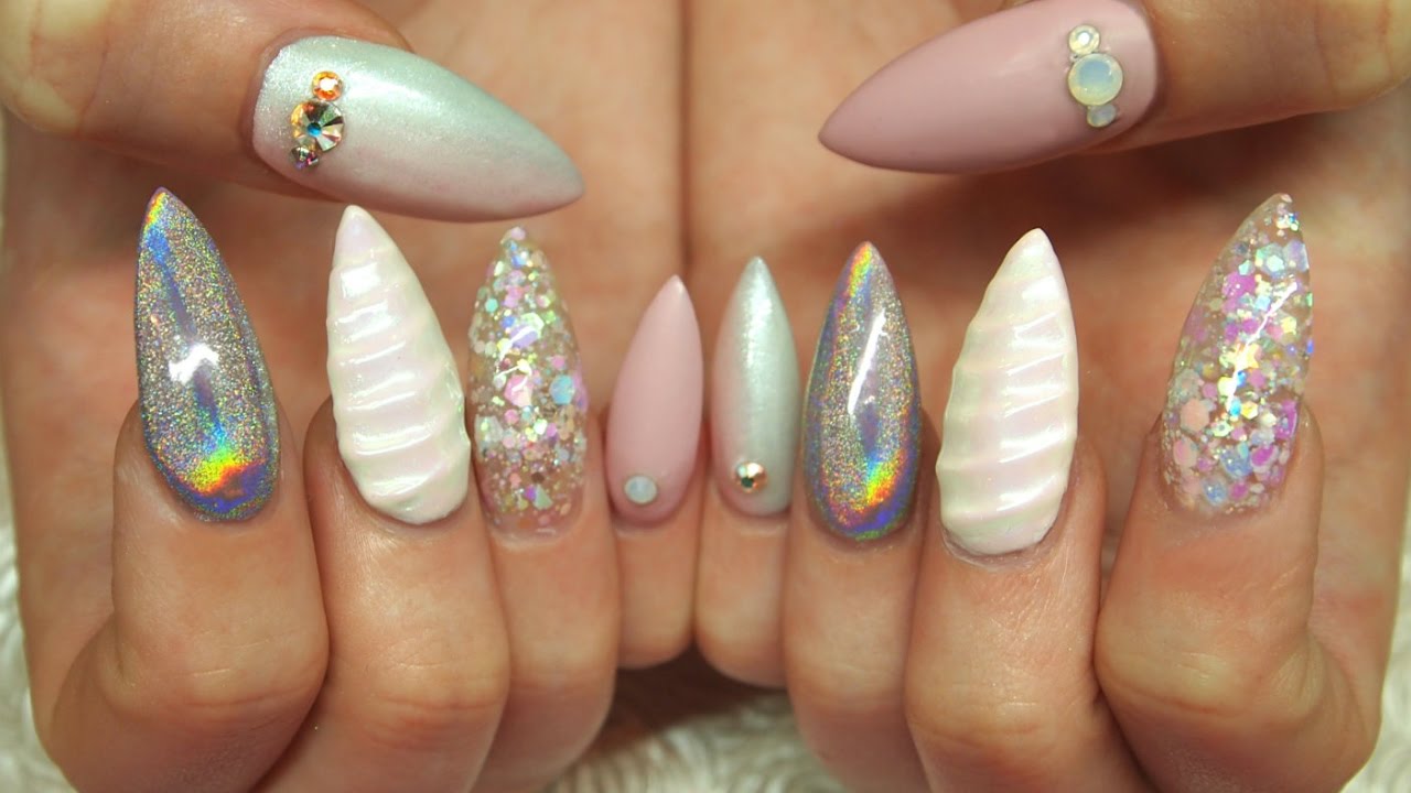 Stiletto Unicorn Nails