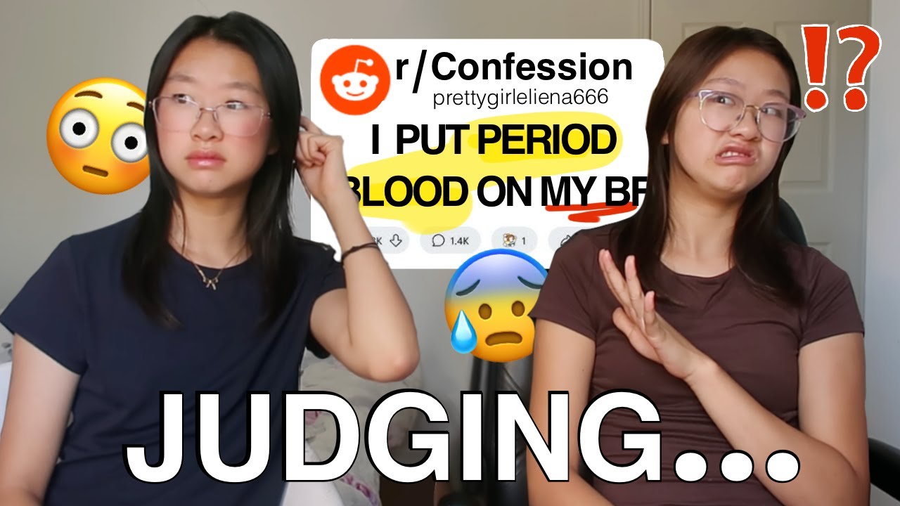 I smeared PERIOD BLOOD all over my boyfriend...🩸😨 | Reading crazy reddit confessions!!