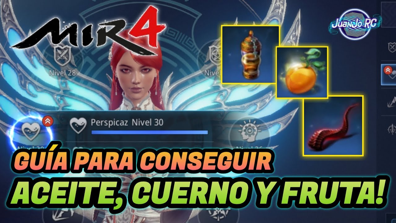 [MIR4] GUÍA PARA CONSEGUIR ACEITE, CUERNO Y FRUTA PARA LA CONSTITUCIÓN [JuanJo RC]