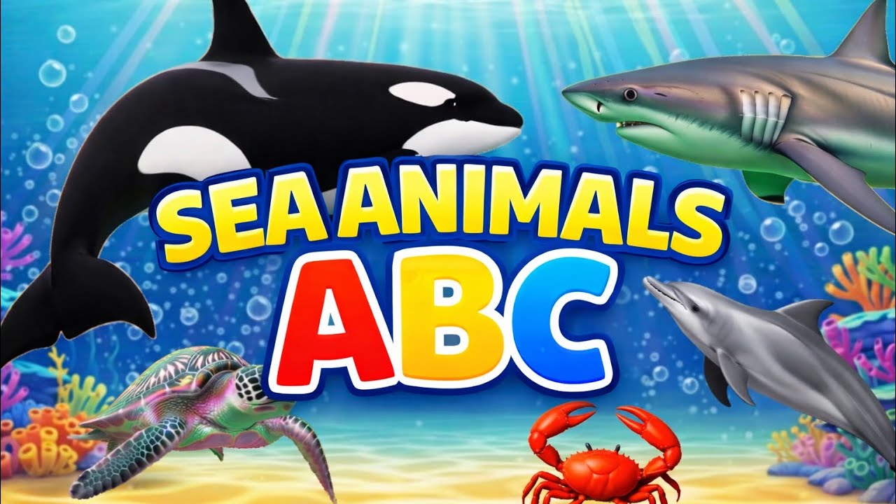 ABC Sea Animals Alphabet Song | Nursery Rhymes for Kids