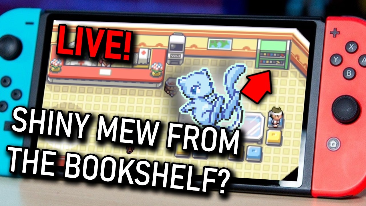 🔴LIVE: FireRed Shiny Mew RNG using Glitches on Switch
