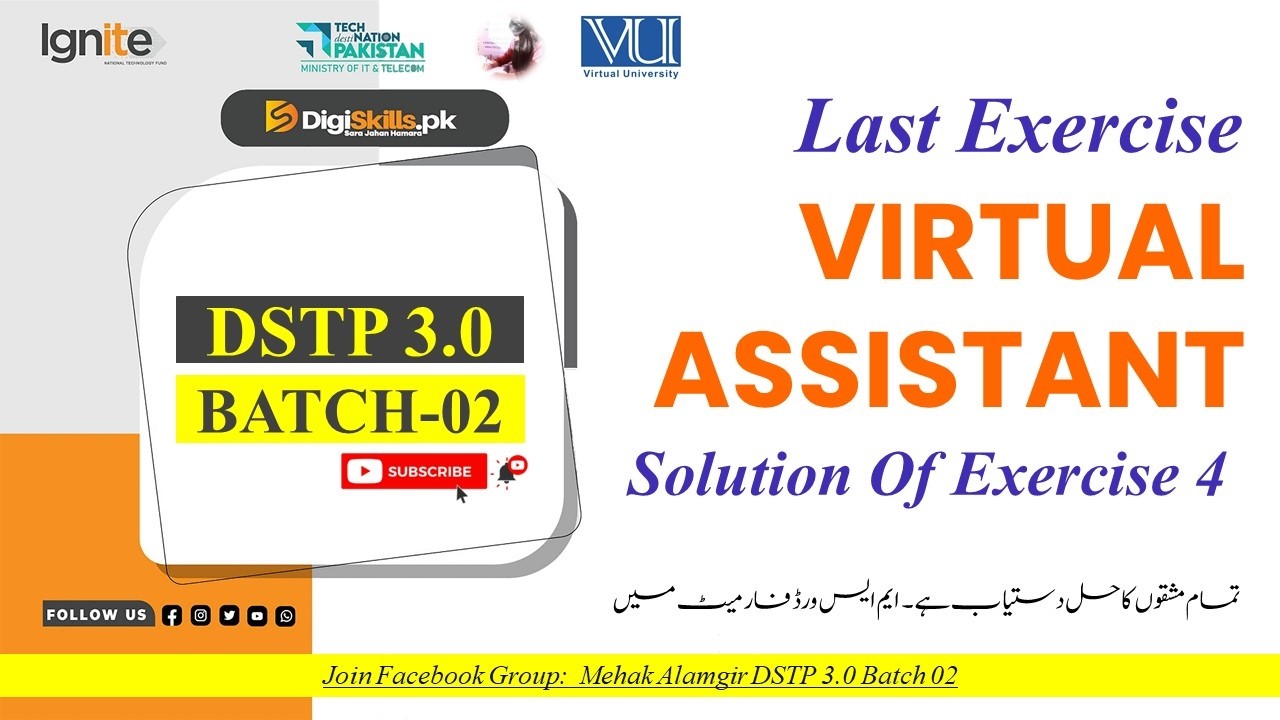 virtual assistant exercise 4 dstp 3.0 batch 2