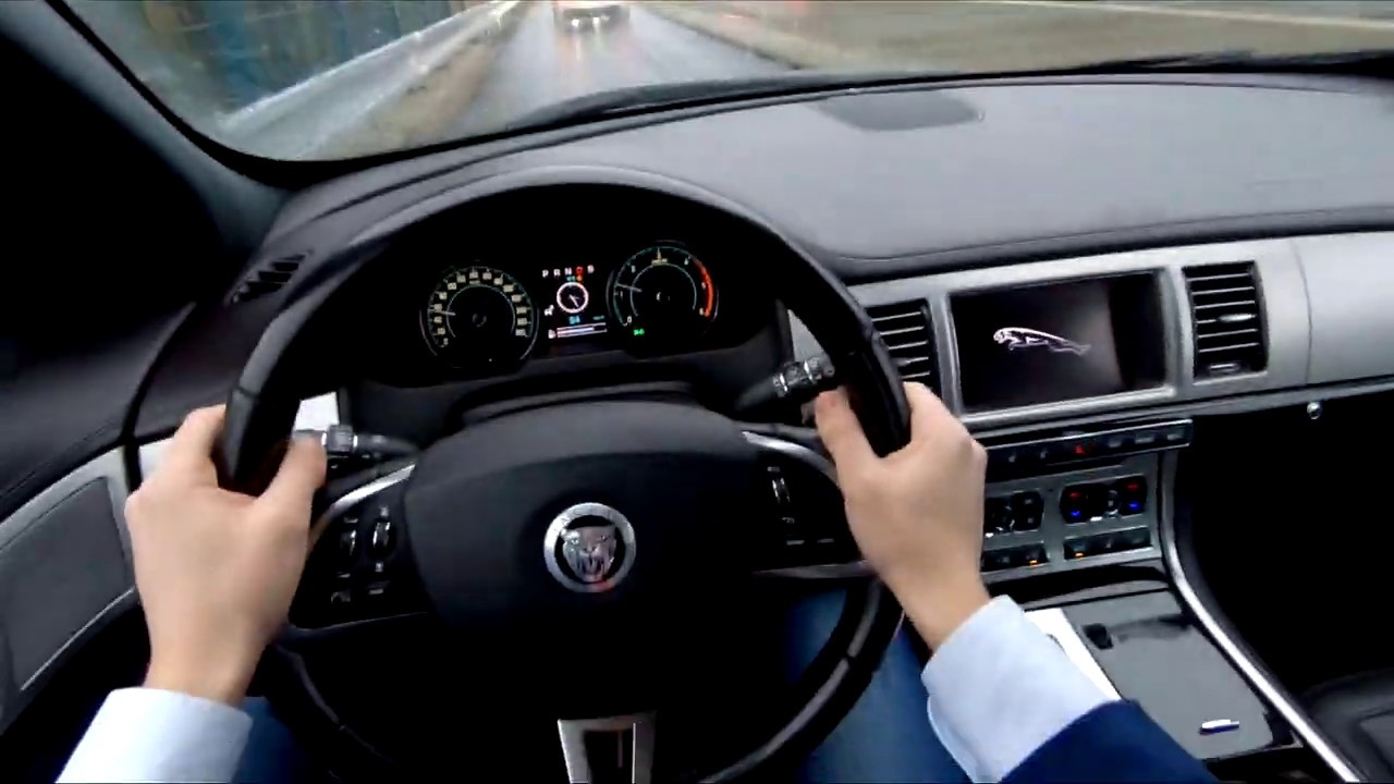 Jaguar XF S 3.0 TDV6 275HP | Rainy - POV Drive Onboard Cockpit View (60FPS)