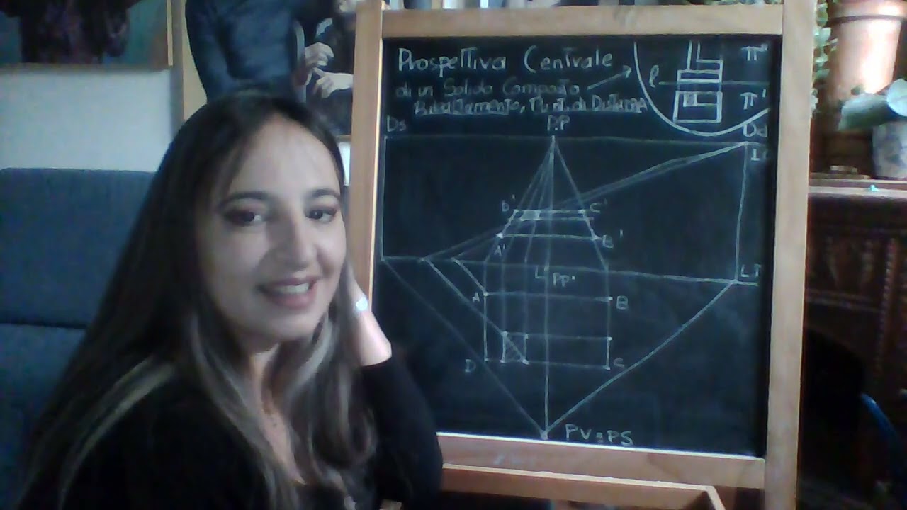 Prof.ssa Gonnelli - Prospettiva Centrale di un Solido Composto (Ribaltamento, Punti di Distanza) 1/2
