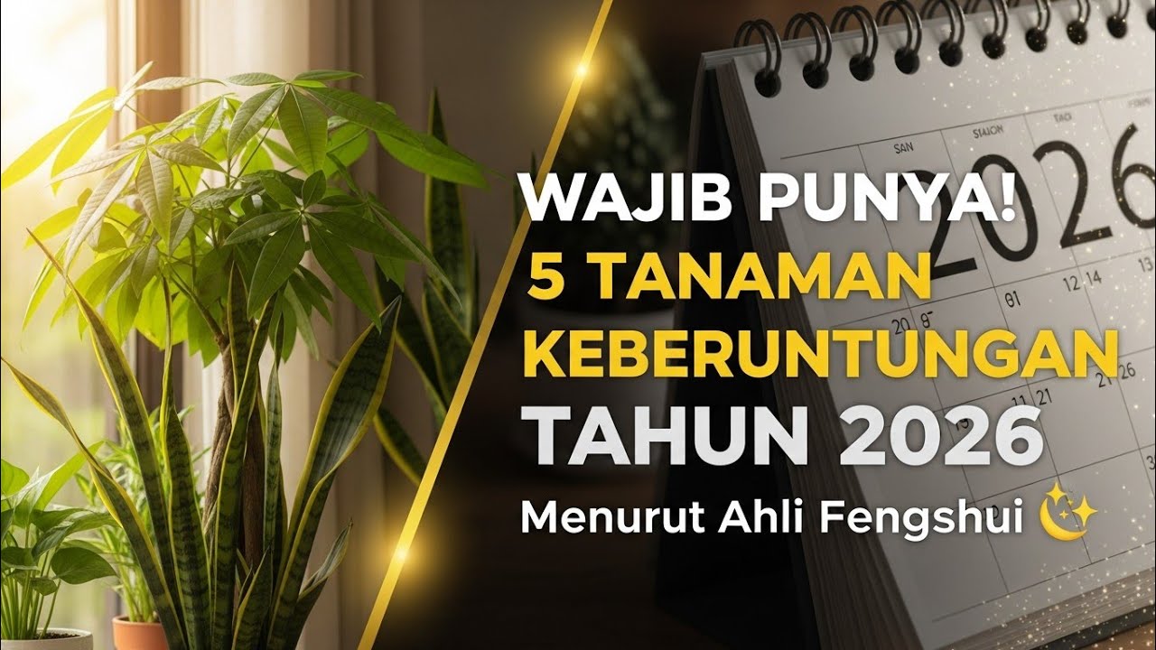 Wajib Punya! 5 Tanaman Keberuntungan Tahun 2026 Menurut Ahli Fengshui ✨
