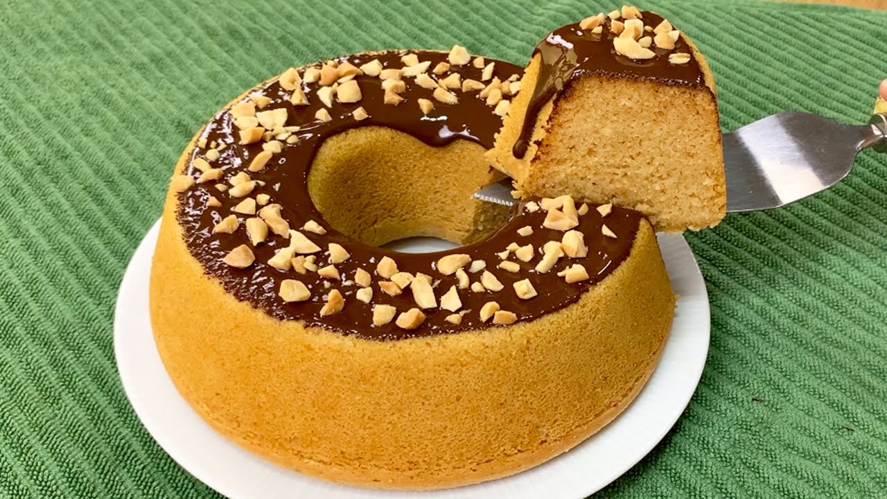Bolo de Amendoim quase SEM CARBOIDRATOS, Fácil, BARATO, Rápido e Poucos Ingredientes (Low Carb)