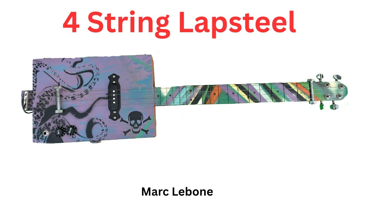 4 String lapsteel cigar box guitar