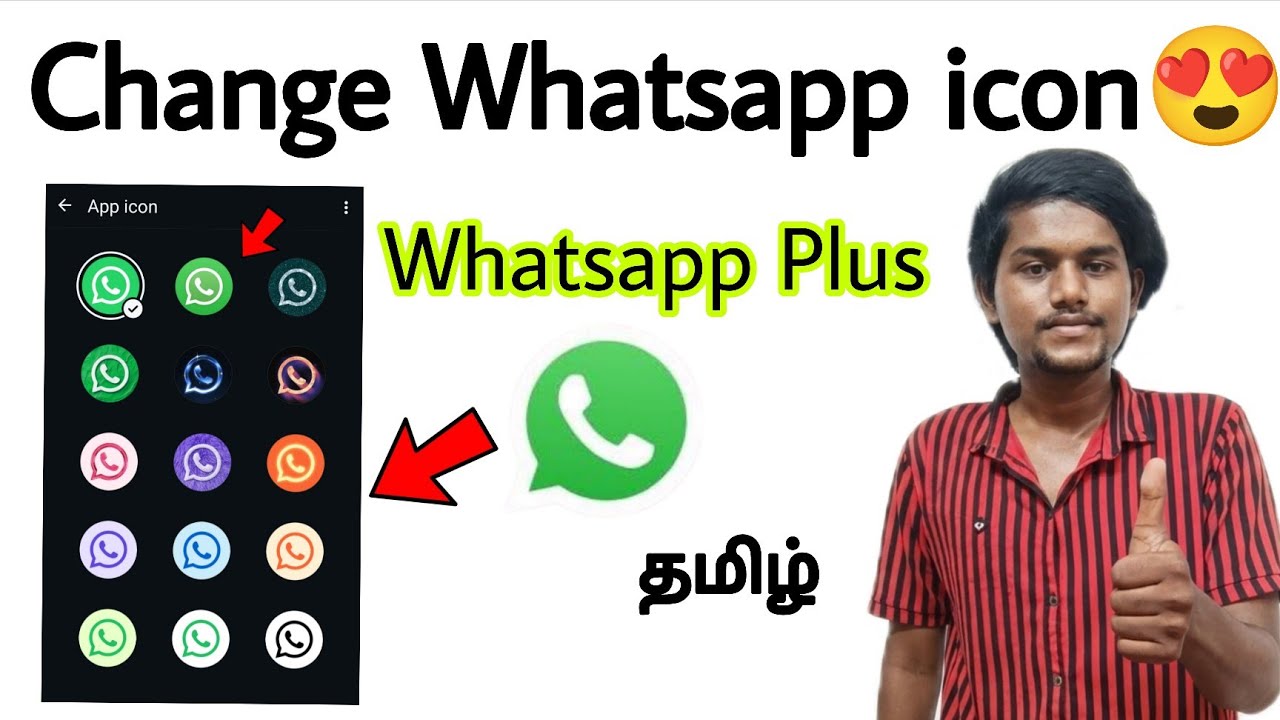 how to change whatsapp app icon | whatsapp logo change | whatsapp plus feature | tamil