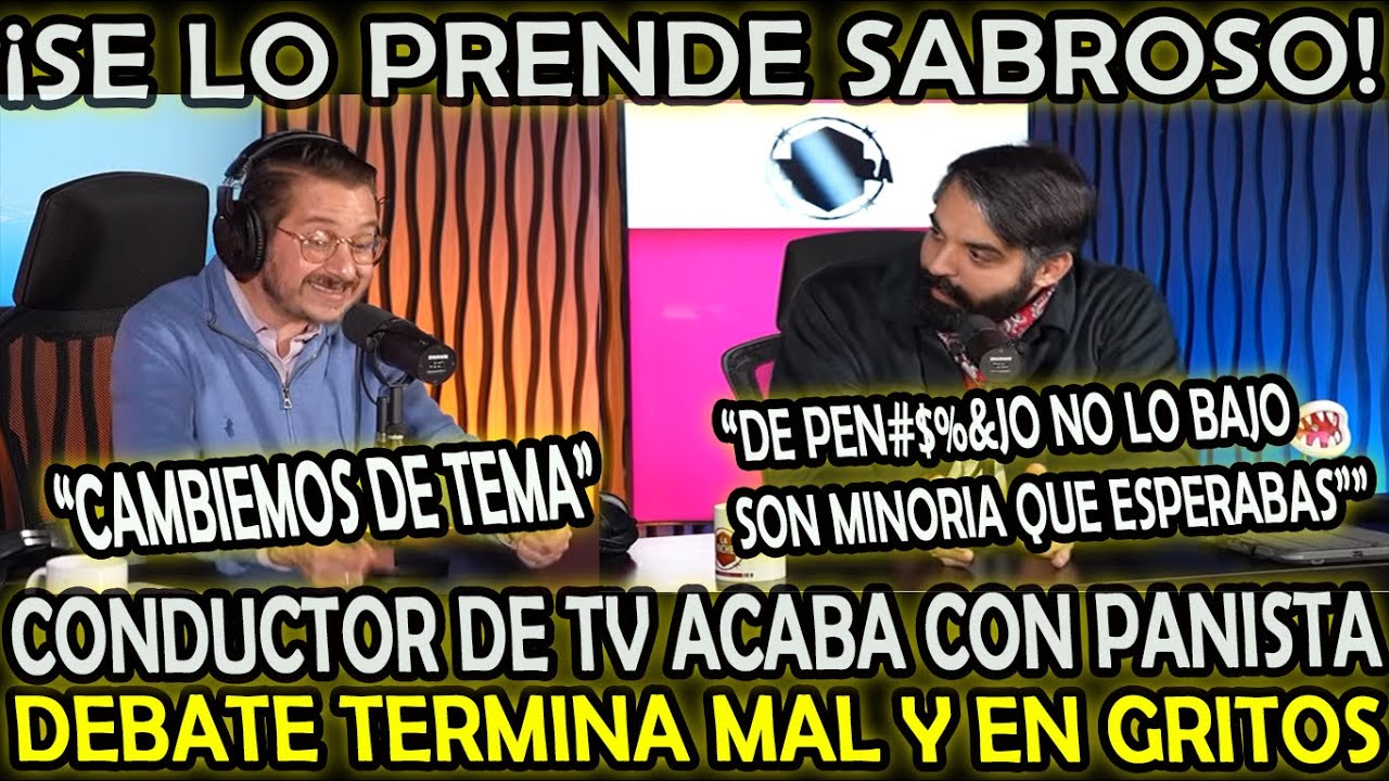 BRVT0 PANISTA SE PUSO L0CO EN DEBATE CONDUCTOR DE TV ANTONIO ATTOLINI LO HACE PED4Z0S
