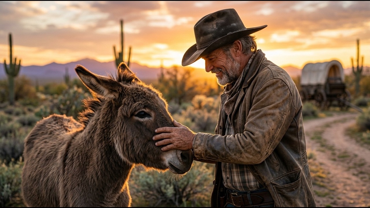 Un vaquero rico pagó por el mejor semental, pero cuando se abrió el vagón, salió un viejo burro.