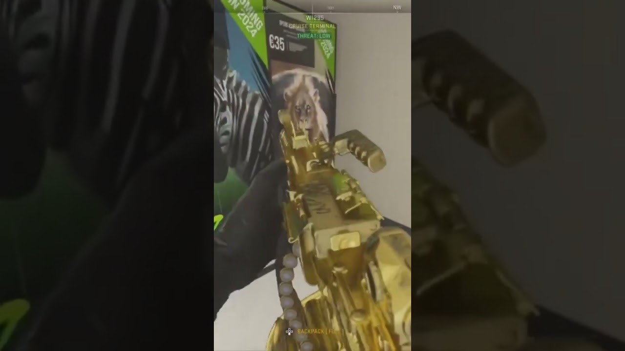 Secret gold Sakin lmg in vondel DMZ #warzone2 #shorts #cod