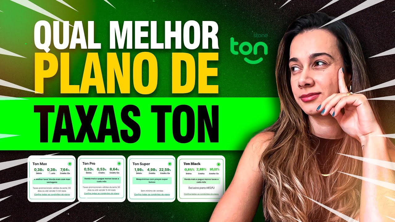 QUAL o MELHOR PLANO de TAXAS do TON em 2026 SUPER, PRO, MAX ou BLACK