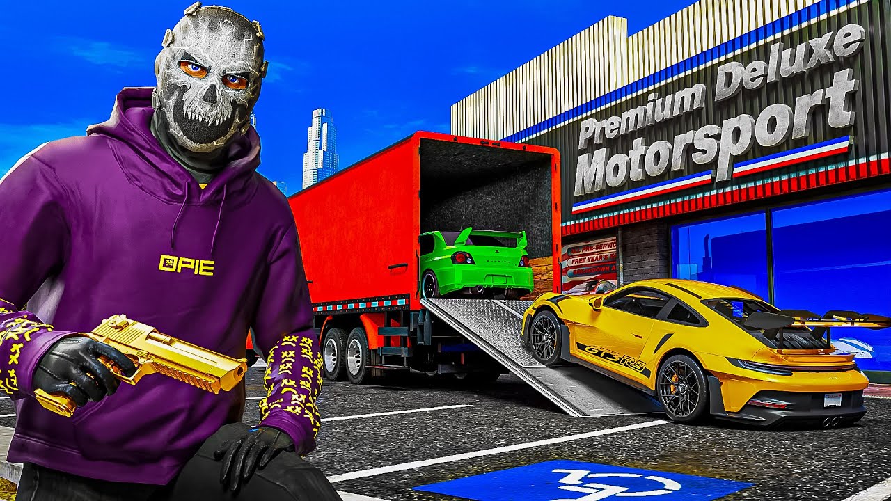 Using An Secret Truck To Rob Dealership In GTA 5 RP